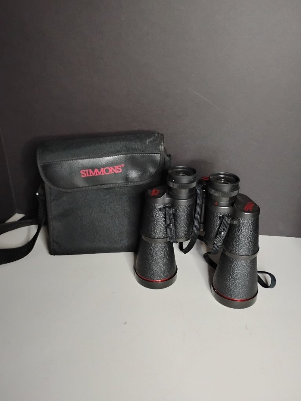 Simmons Model 1102 12x50 WA 275ft @ 1000 yds Redline Binoculars Wi/ Case